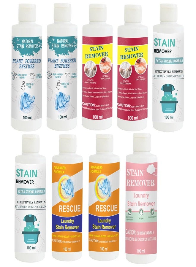 TOOVUS Stain Remover Combo Pack of Shirt x 2, Red x 2, Doll x 2, Orange x 2 and Pink Stain Remover | Multi-Surface Cleaning Solution for Clothes, Fabrics, Upholstery (100 g Each) - Image 1